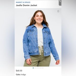 NWT Market & Spruce Joelle Denim Jacket 1X